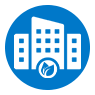 Commercial Blue Icon