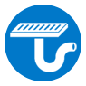 Blue Drainage Icon