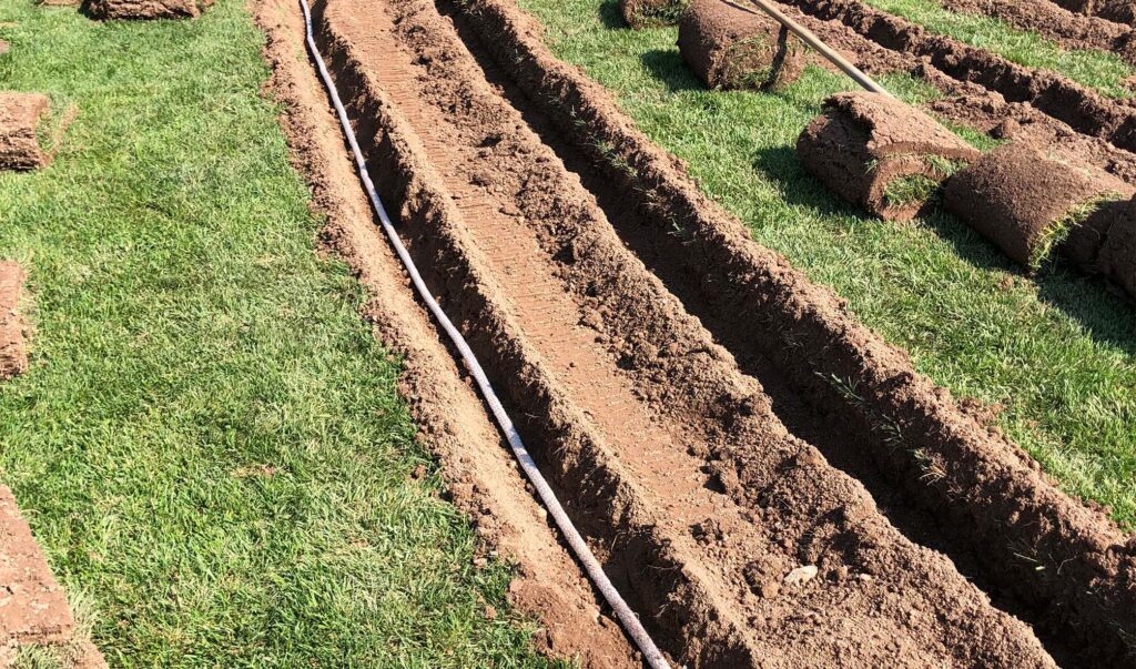 Drainage Holes In The Dirt Set Up
